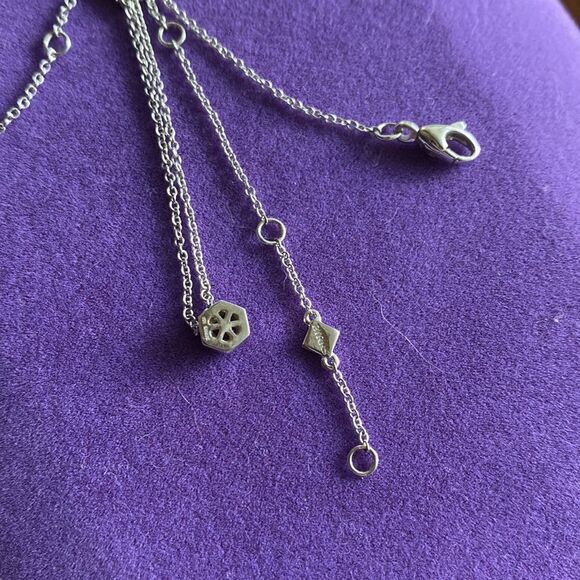 💛 925 Birks Bee Chic Rhodolite & Silver Pendant Necklace - Picture 6 of 6